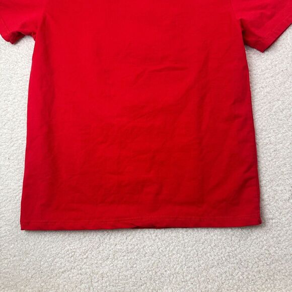 BKYS Shirt Mens Small Red Lucky Charm Stretch Embroidered Black Teddy Bear - Picture 9 of 12